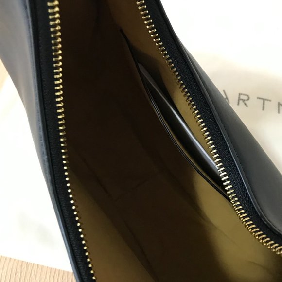 NWT: STELLA MCCARTNEY | Small Logo Hobo Shoulder Bag Color:  BLACK - Picture 12 of 13